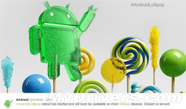 終于來了：Android 5.0正式開啟