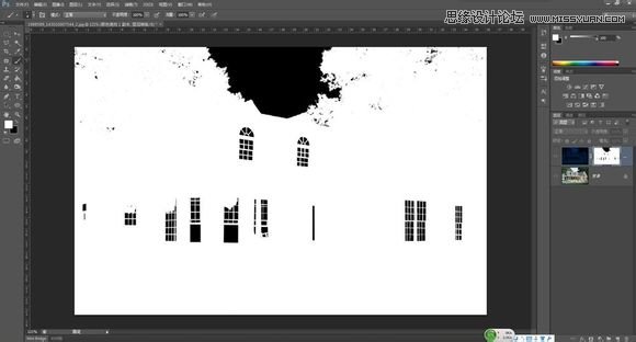 Photoshop把白天的別墅照片調(diào)成逼真的夜景效果