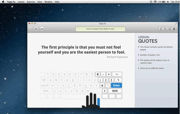 Type Fu for mac(打字练习软件) V3.6.5 苹果电脑版
