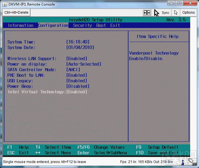 Intel Virtual Technology BIOS設(shè)置