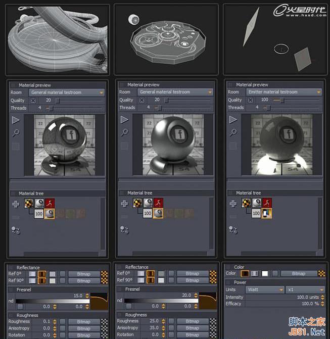 3DSMAX制作精美懷表 腳本之家 3DSMAX建模教程
