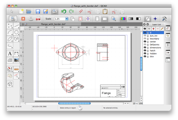 QCad Mac版下载 QCad(CAD图纸绘制软件) for mac V3.21.3 苹果电脑版 下载--六神源码网