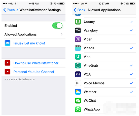 iOS8多任務(wù)切換增強(qiáng)插件：隱藏不想看到的應(yīng)用
