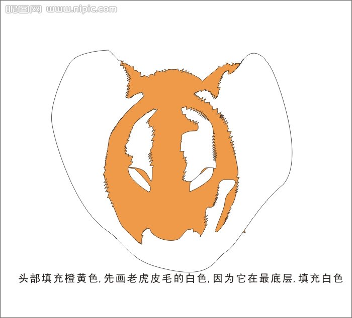 CDR绘制可爱的幼虎  CDR实例教程