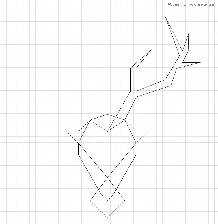 Illustrator繪制簡約時(shí)尚的鹿形LOGO教程,PS教程,思緣教程網(wǎng)