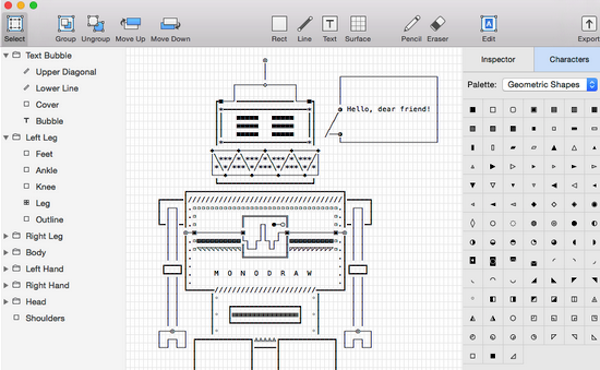 Monodraw Mac破解版下载 文本图像编辑器Monodraw for Mac V1.6  苹果电脑版 下载--六神源码网