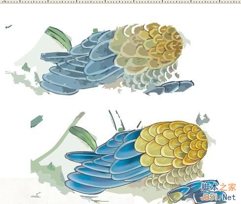 CDR临摹国画教程 CDR实例教程