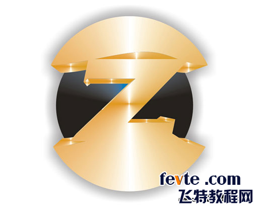 CDR绘制金属质感标志 CDR实例教程