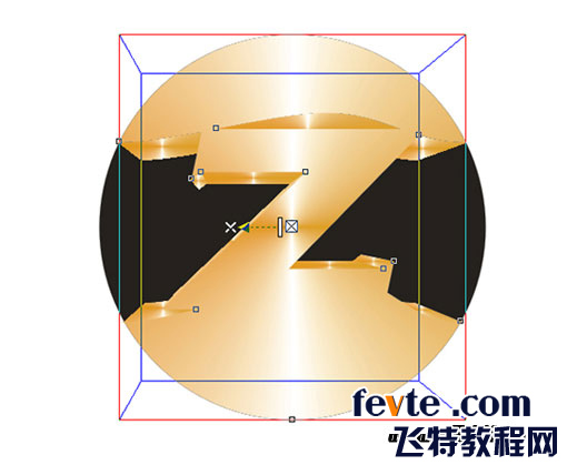 CDR绘制金属质感标志 CDR实例教程
