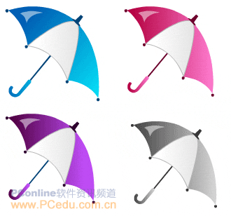 CDR绘制雨伞教程 CDR实例教程