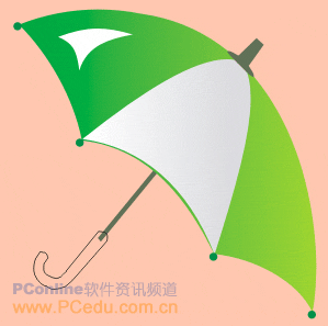 CDR绘制雨伞教程 CDR实例教程