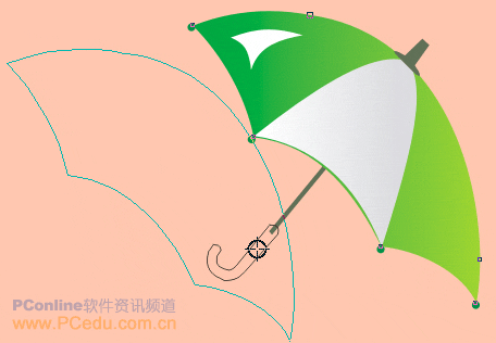 CDR绘制雨伞教程 CDR实例教程