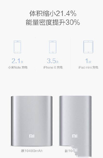 新版10000mAh小米移动电源多少钱
