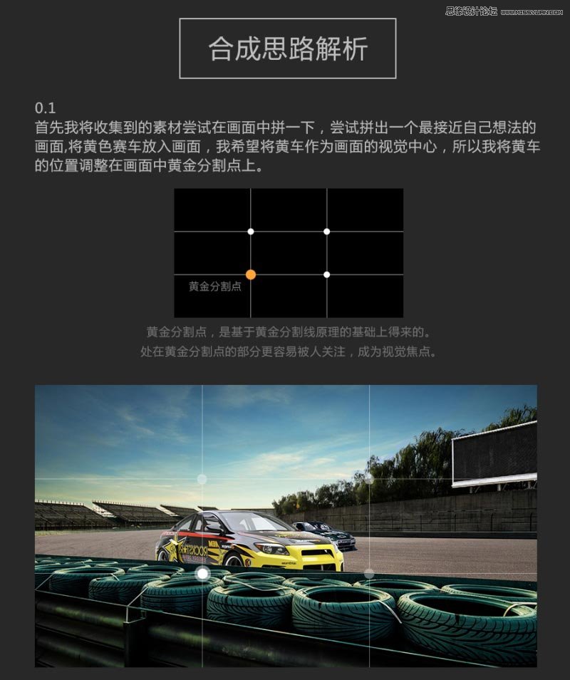 使用Photoshop合成冷色調(diào)賽車(chē)廣告的海報(bào)圖文教程