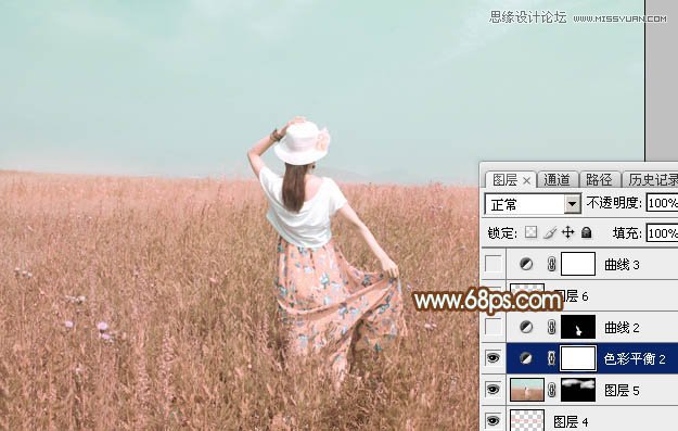 Photoshop調(diào)出外景人像韓系粉色效果圖,PS教程