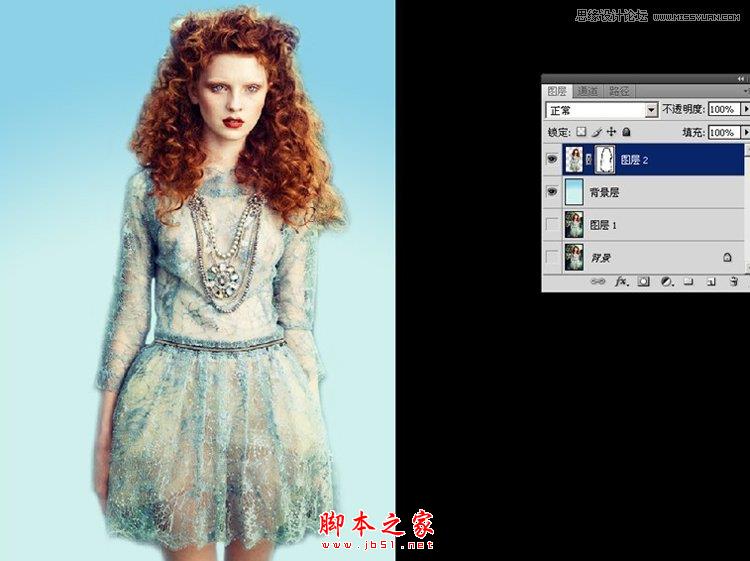 用PS把雜志模特轉(zhuǎn)化成復古插畫效果的方法