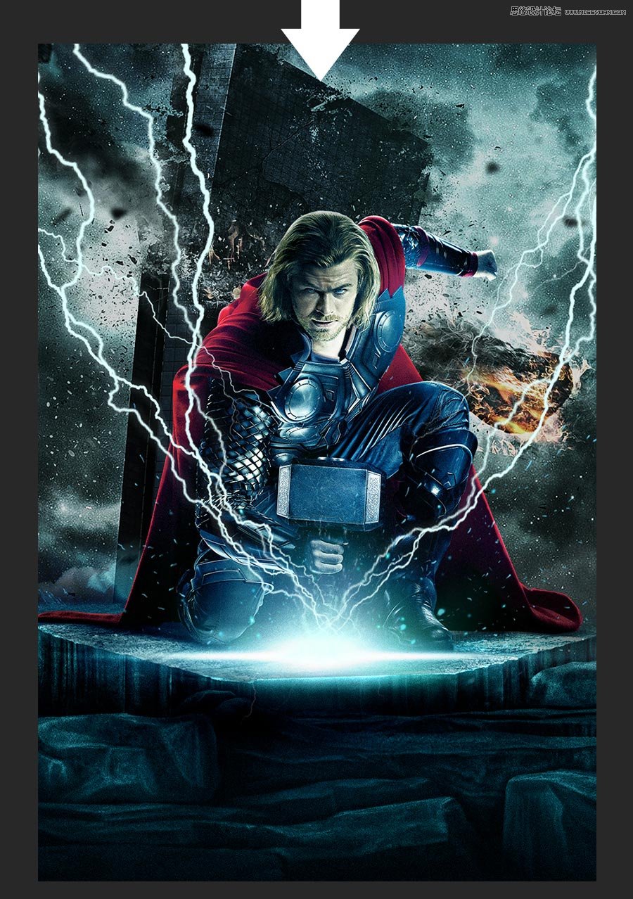 使用Photoshop合成雷神主題的電影海報(bào)教程