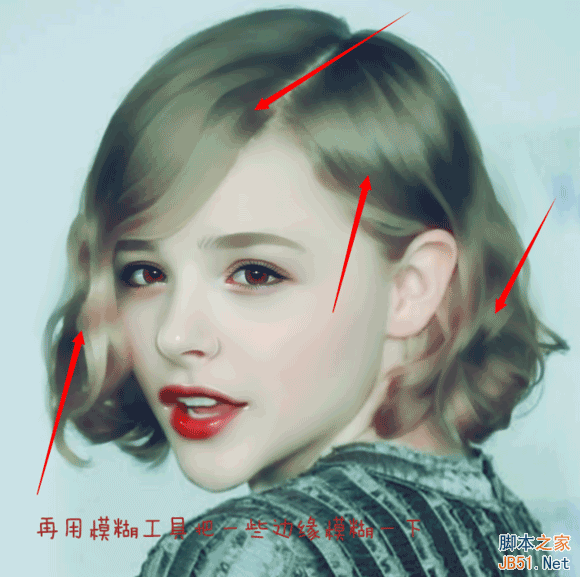 PS結(jié)合SAI將美女照片打造完美轉(zhuǎn)手繪照片