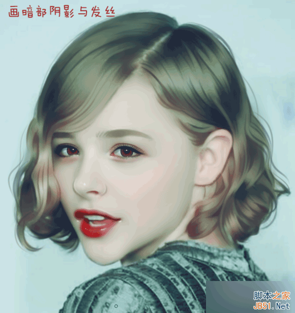 PS結(jié)合SAI將美女照片打造完美轉(zhuǎn)手繪照片