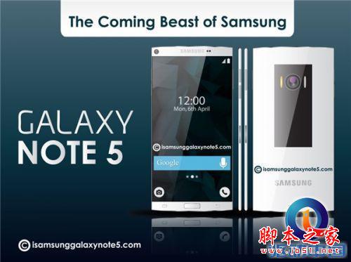 三星Note5配置无上线:2000万像素+4GBRAM+4K屏+无边框