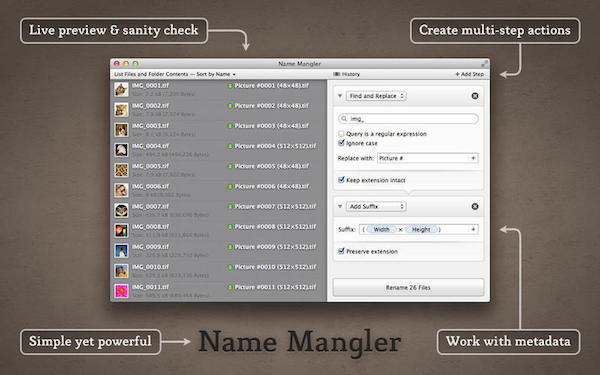 Name Mangler for mac V3.3.7 蘋(píng)果電腦版