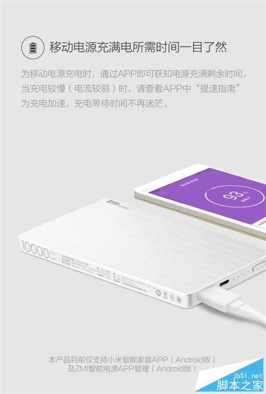 小米首款快充电源登场：APP看电量