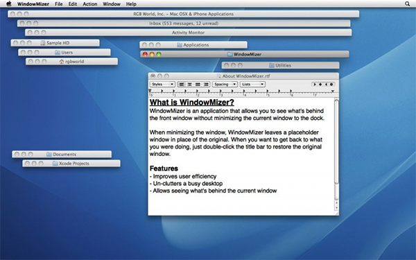 窗口縮小工具 WindowMizer for mac V5.3 蘋果電腦版