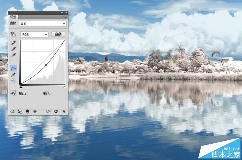 Photoshop將外景風(fēng)光大片調(diào)出IR紅外線濾鏡的超夢幻雪景照片