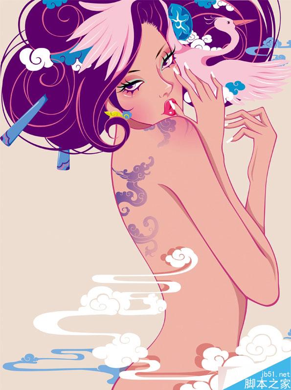 AI繪制潮流插畫教程 腳本之家 AI實(shí)例教程