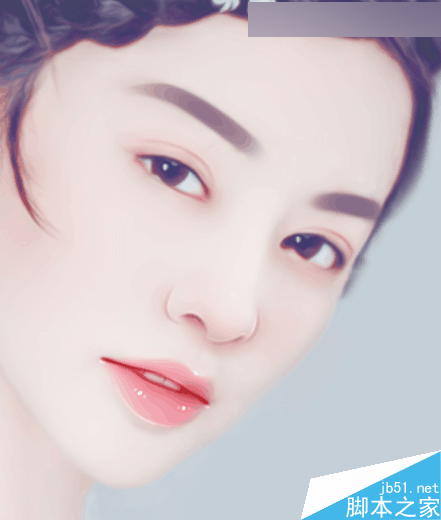 Photoshop結(jié)合SAI手繪板將古典美女打造夢幻仿手繪照片效果