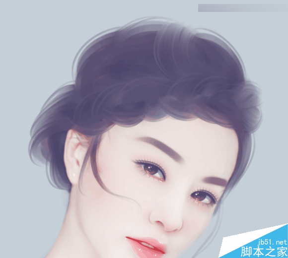 Photoshop結(jié)合SAI手繪板將古典美女打造夢幻仿手繪照片效果