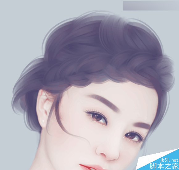 Photoshop結(jié)合SAI手繪板將古典美女打造夢幻仿手繪照片效果