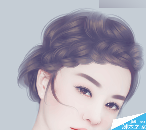 Photoshop結(jié)合SAI手繪板將古典美女打造夢幻仿手繪照片效果