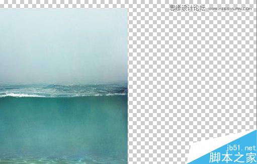 Photoshop合成海洋巨龜馱著島在水上漂浮的效果圖