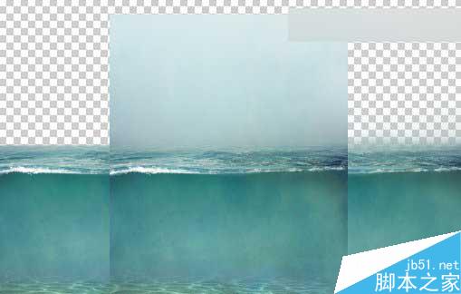 Photoshop合成海洋巨龜馱著島在水上漂浮的效果圖