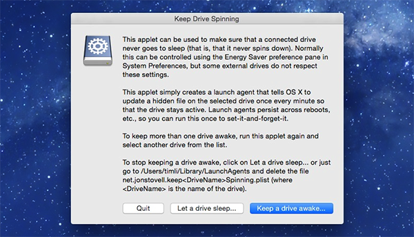 Keep Drive Spinning for Mac V2.4 蘋果電腦版