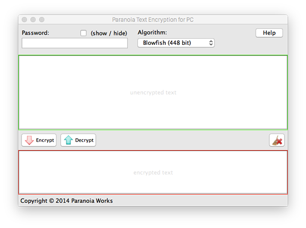 Paranoia Text Encryption for Mac(文本加密軟件) V9R6A 蘋果電腦版