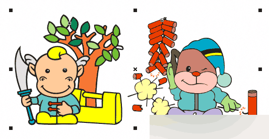 CorelDRAW 12循序渐进-对象的选取 CorelDraw入门教程