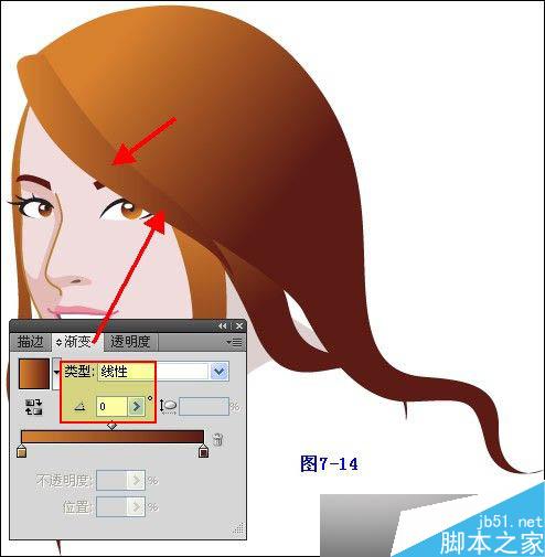 Illustrator鼠繪教程：插畫人物系列之清純美女的繪制_中國教程網(wǎng)
