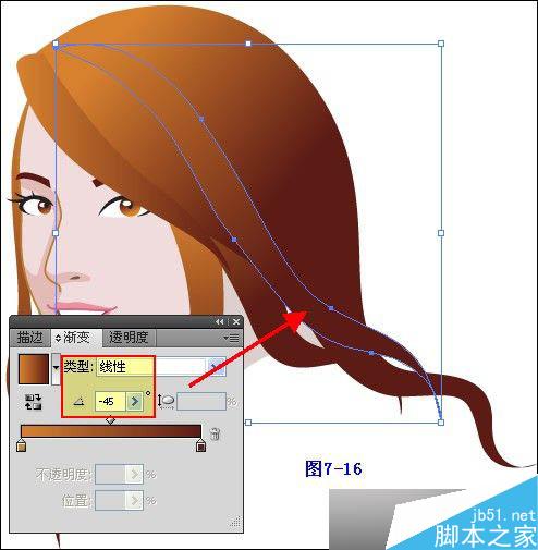 Illustrator鼠繪教程：插畫人物系列之清純美女的繪制_中國教程網(wǎng)