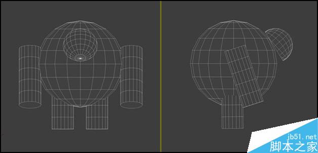 3DSMAX制作機(jī)器人 腳本之家 3DSMAX建模教程