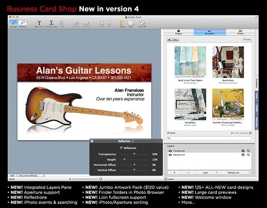 Business Card Shop for Mac(名片制作软件) V7.0.2 苹果电脑版 下载--六神源码网