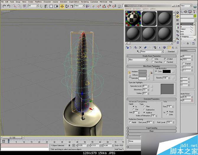 3DSMAX制作逼真的蠟燭 腳本之家 3DSMAX建模教程