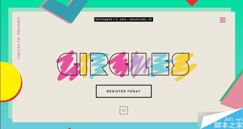 2016网页设计的十一个流行趋势 设计理论circles