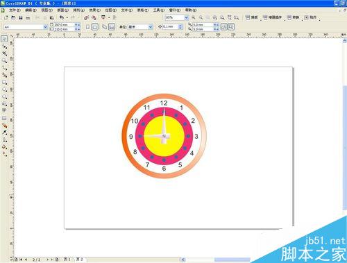用CorelDRAW怎么繪制卡通圓表