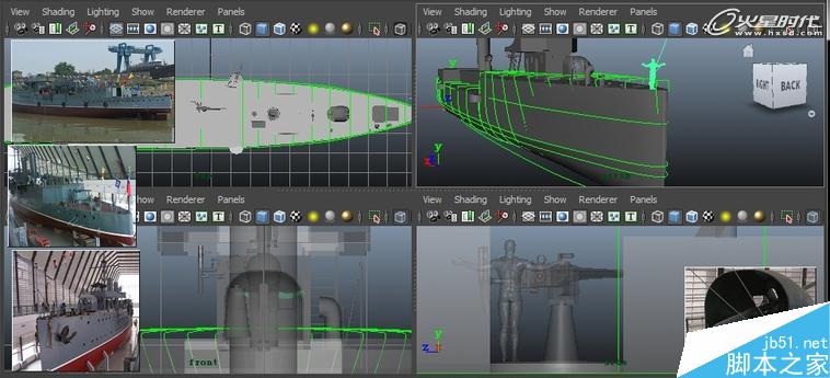 MAYA制作中山艦?zāi)P?腳本之家 MAYA建模教程