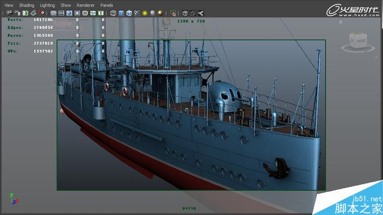 MAYA制作中山艦?zāi)P?腳本之家 MAYA建模教程