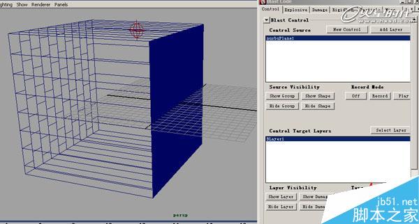 MAYA BlastCode Sweep制作墻體 腳本之家 MAYA建模教程