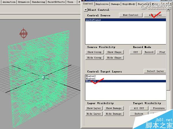 MAYA BlastCode Sweep制作墻體 腳本之家 MAYA建模教程