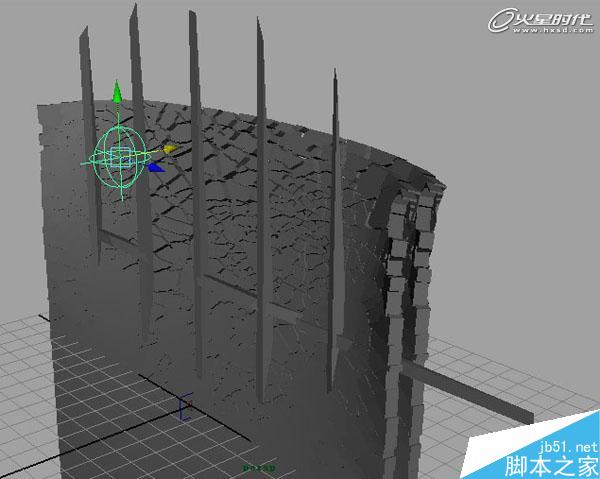 MAYA BlastCode Sweep制作墻體 腳本之家 MAYA建模教程